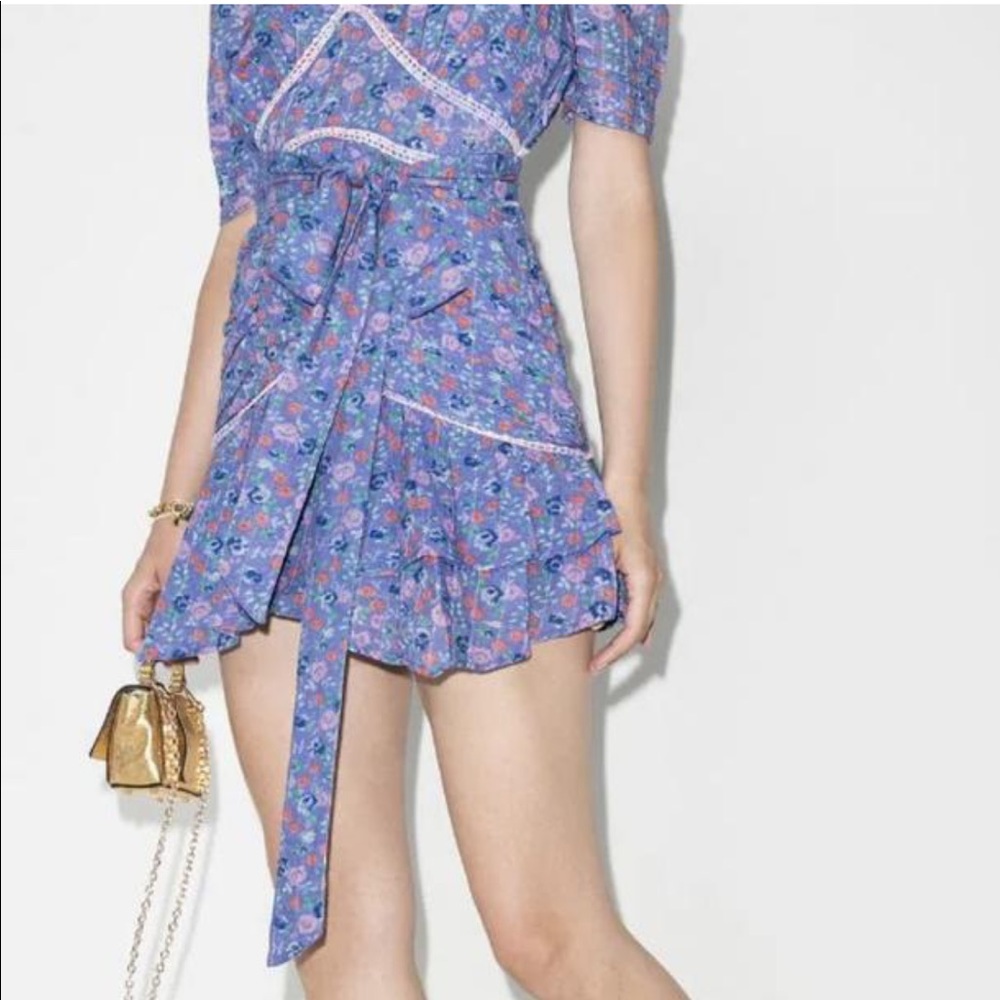 Loveshackfancy Blue Arlo Mini Dress